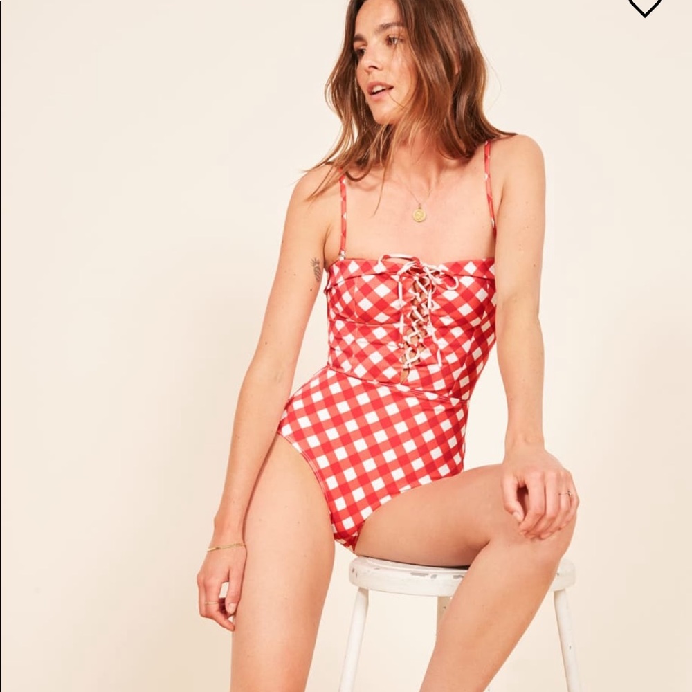 NWT Reformation Lacey one piece swim suit